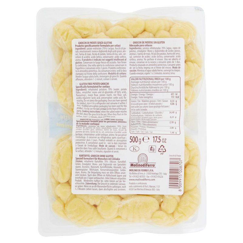 Le Veneziane The Italian Gluten-Free Potato Gnocchi 500 g