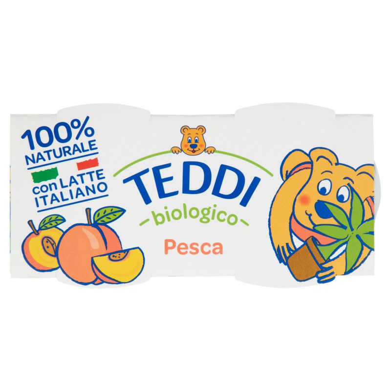 Teddi biologico Pesca 2x115 g