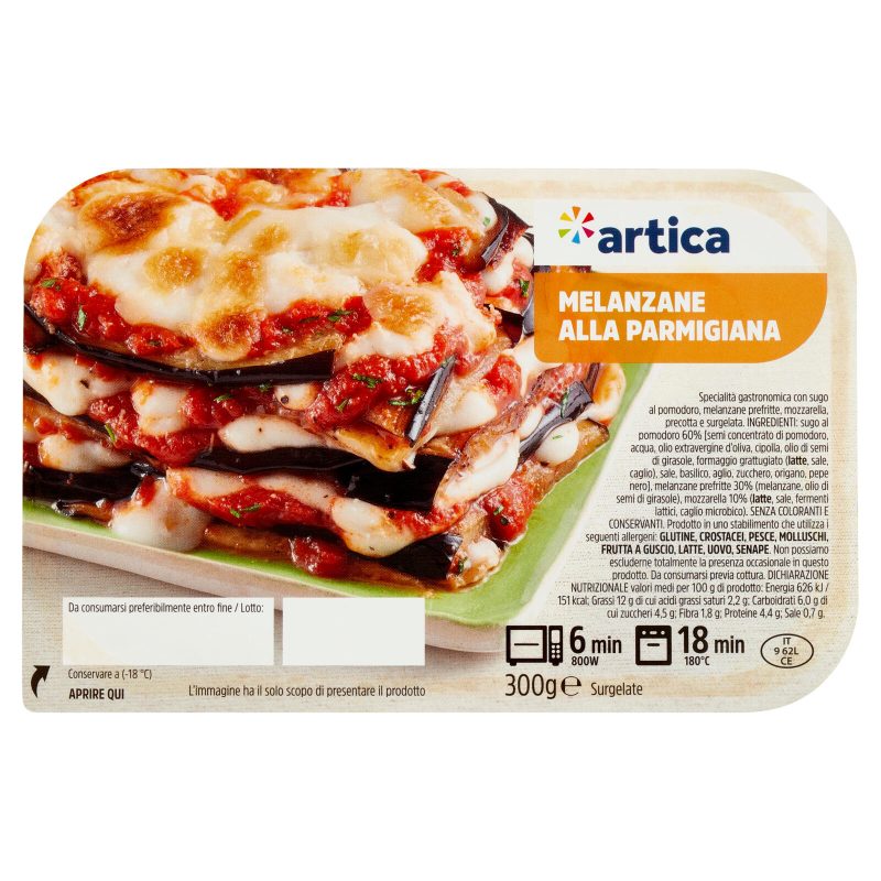 artica Melanzane alla Parmigiana Surgelate 300 g