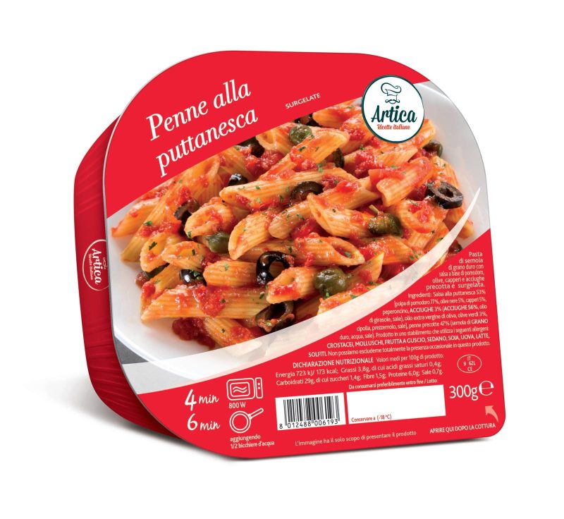 ARTICA PENNE ALLA PUTTANESCA SURGELATE GR300