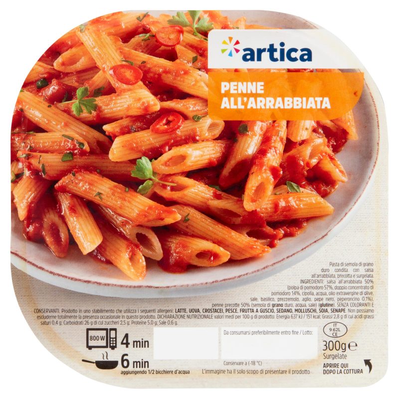 artica Penne all'Arrabbiata Surgelate 300 g