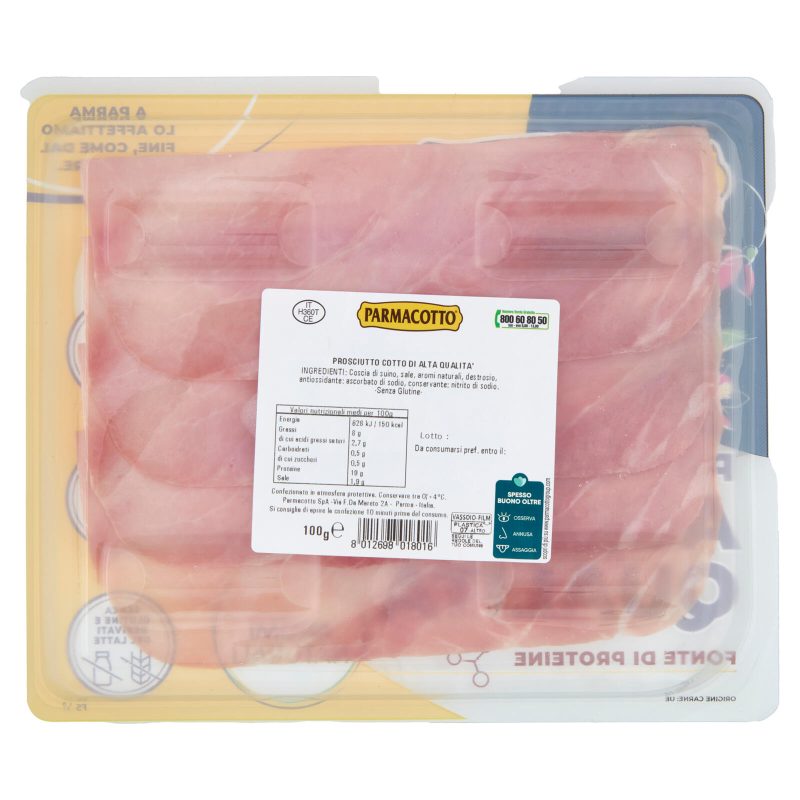 Parmacotto Prosciutto Cotto Alta Qualità 100 g