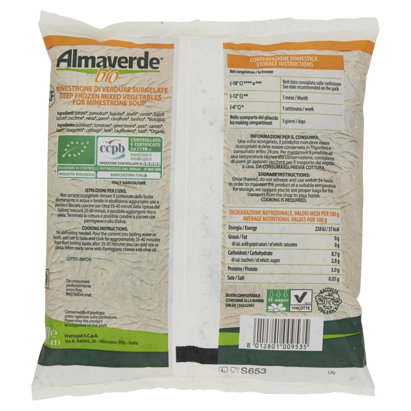 Almaverde bio Minestrone Surgelati 450 g