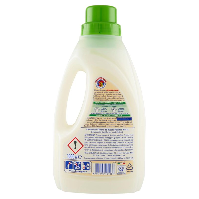 Chanteclair Sapone da Bucato Muschio Bianco 1000 ml