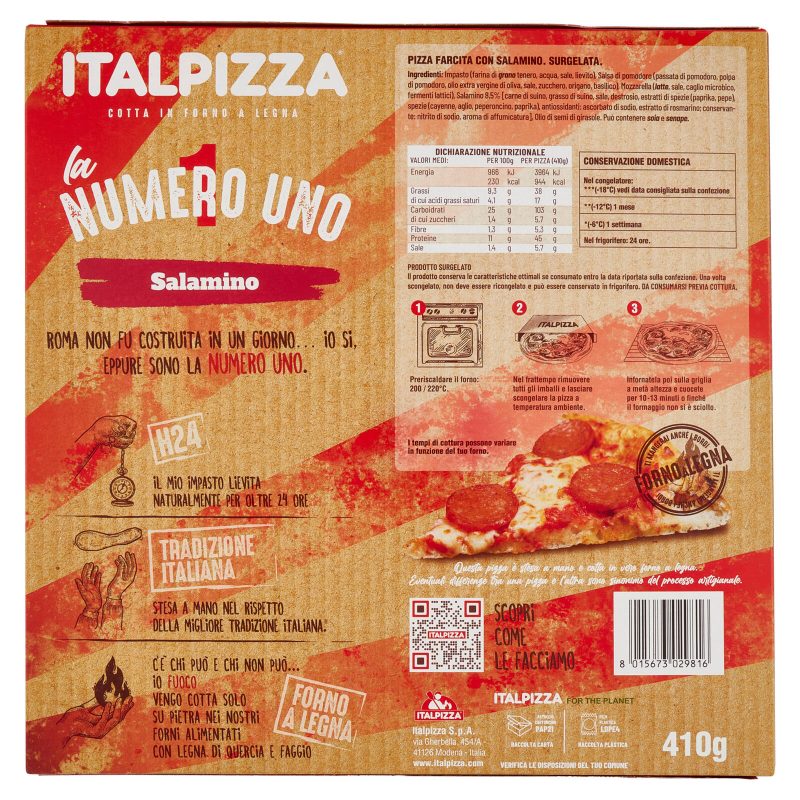 Italpizza la Numero Uno Salamino 410 g