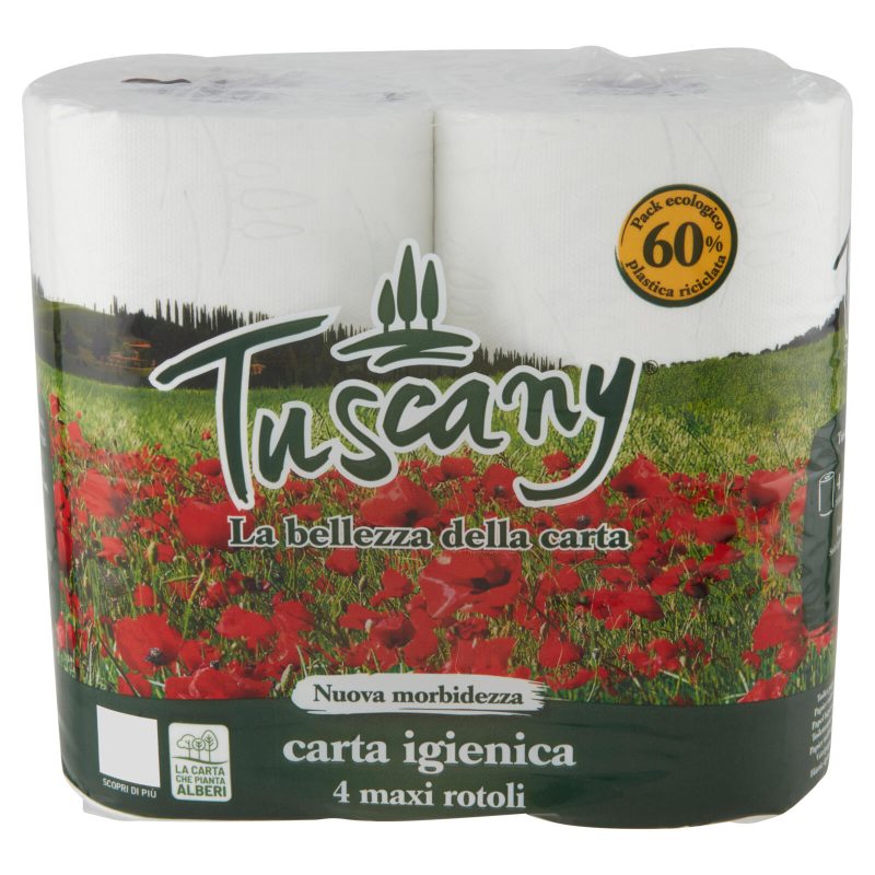 CARTA IGIENICA TUSCANY 
x4 Maxi Rotoli