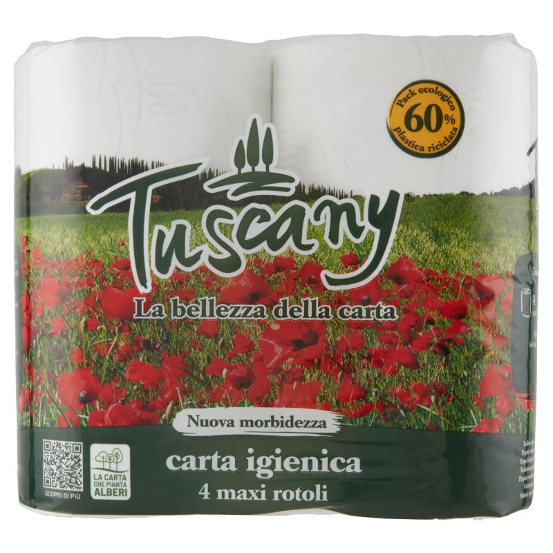 CARTA IGIENICA TUSCANY 
x4 Maxi Rotoli