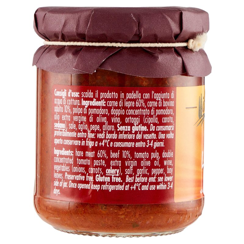 I toscanacci Ragù di Lepre 180 g