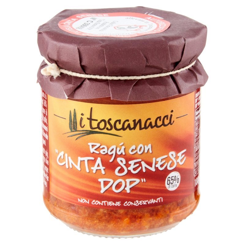 I toscanacci Ragù con "Cinta Senese DOP" 180 g