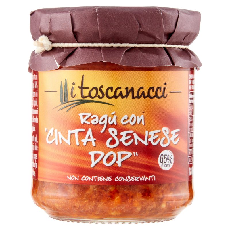 I toscanacci Ragù con "Cinta Senese DOP" 180 g