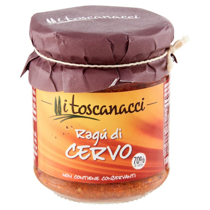 I toscanacci Ragù di Cervo 180 g