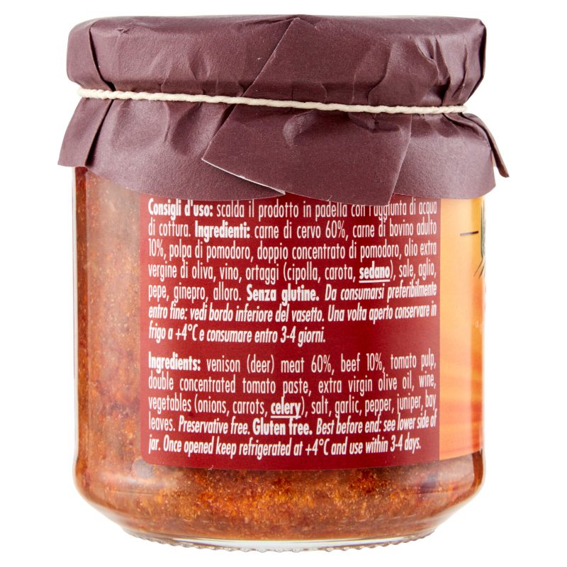 I toscanacci Ragù di Cervo 180 g