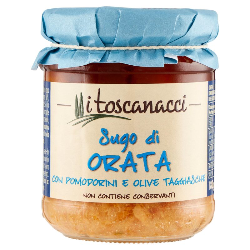 I toscanacci Sugo di Orata con Pomodorini e Olive Taggiasche 180 g