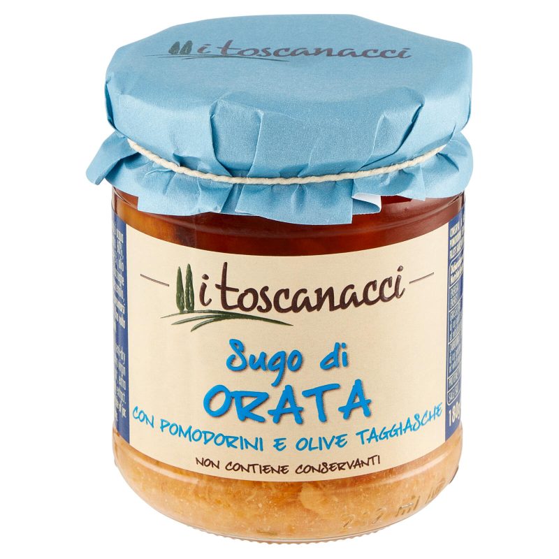 I toscanacci Sugo di Orata con Pomodorini e Olive Taggiasche 180 g