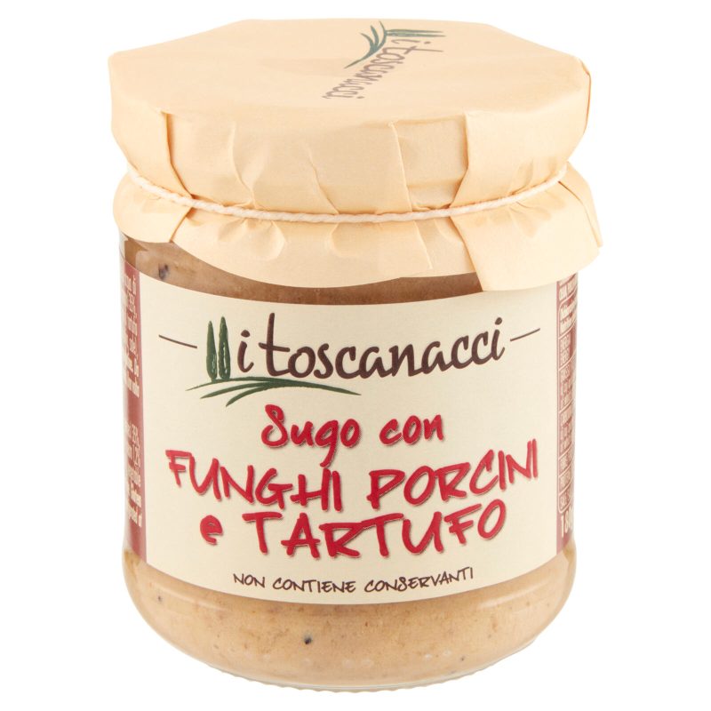 i toscanacci Sugo con Funghi Porcini e Tartufo 180 g