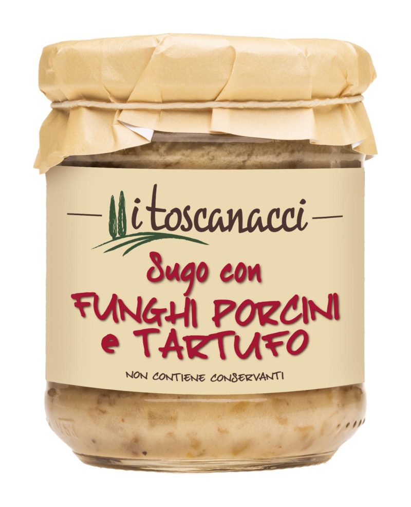 i toscanacci Sugo con Funghi Porcini e Tartufo 180 g