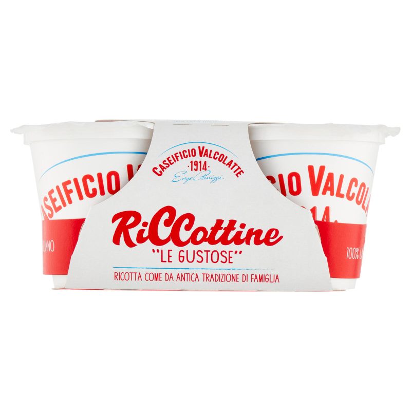 Caseificio Valcolatte Riccottine "le Gustose" 2 x 90 g