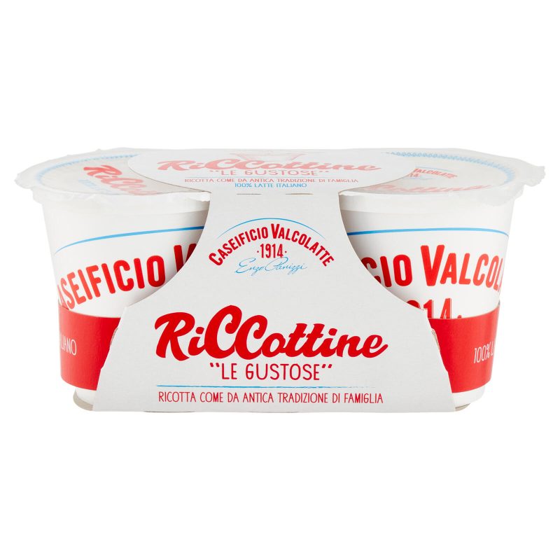 Caseificio Valcolatte Riccottine "le Gustose" 2 x 90 g