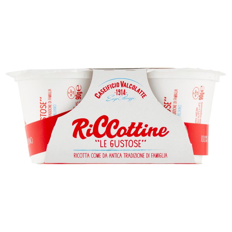 Caseificio Valcolatte Riccottine "le Gustose" 2 x 90 g