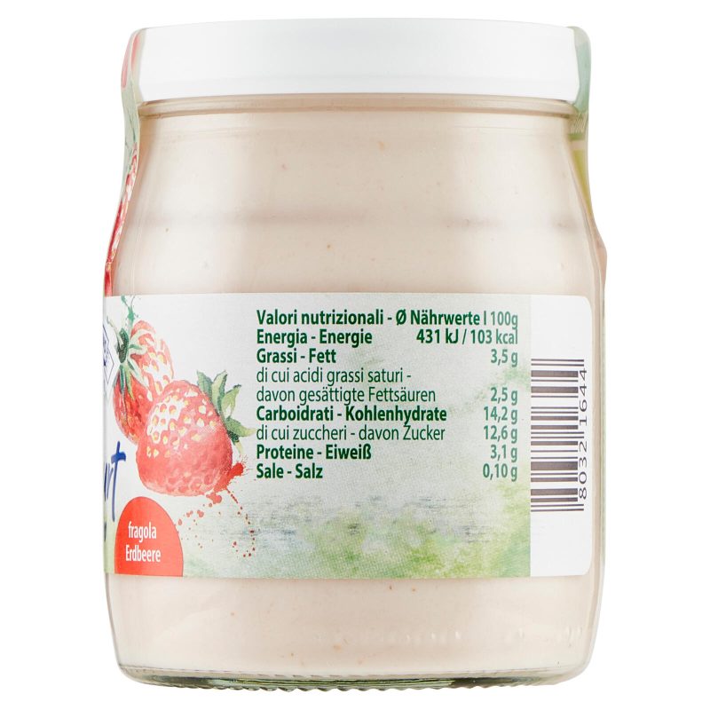 Sterzing Vipiteno bio yogurt da latte fieno fragola 150 g