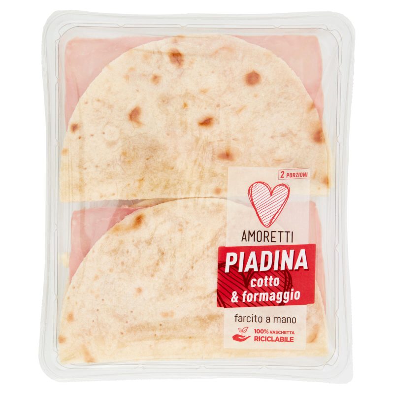 Amoretti Piadina cotto & formaggio 180 g