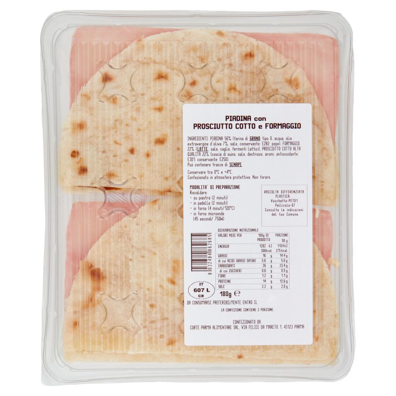 Amoretti Piadina cotto & formaggio 180 g