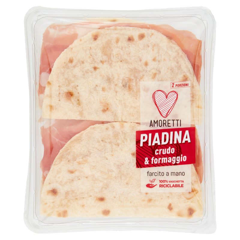 Amoretti Piadina crudo & formaggio 180 g