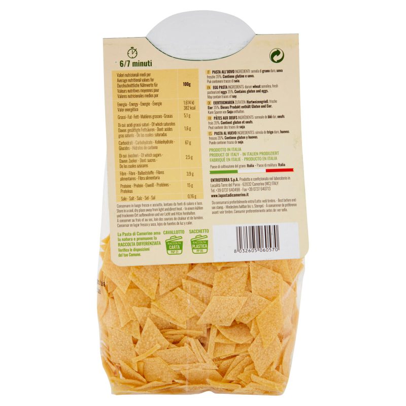 Camerino Malfatti all'uovo 250 gr