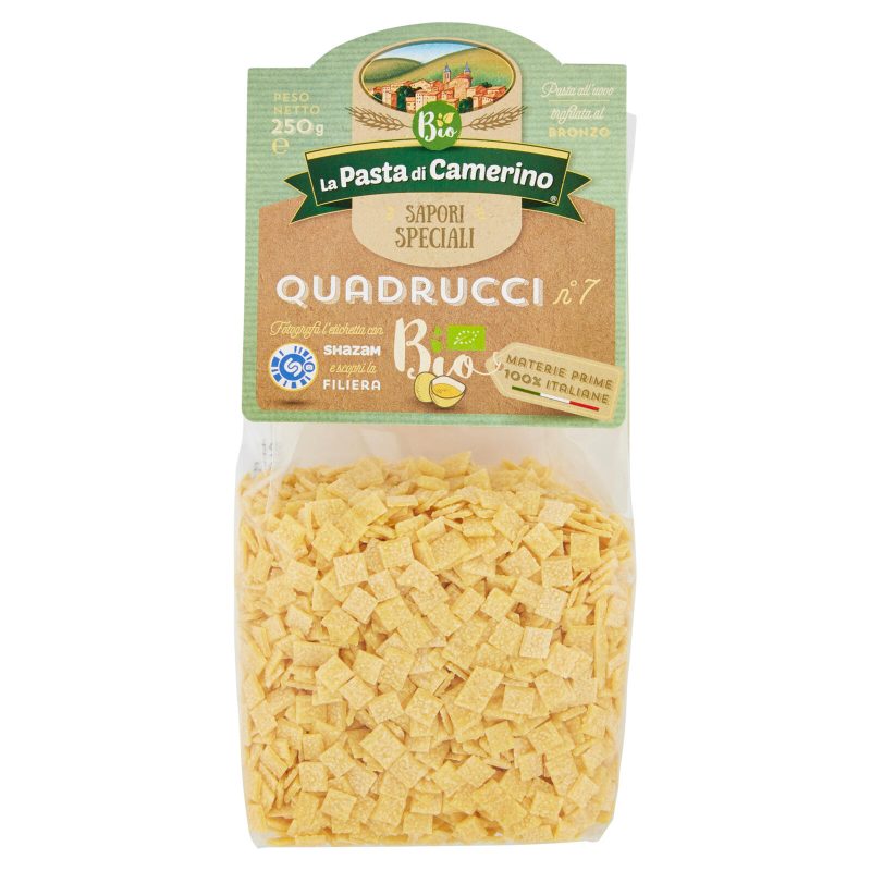 Camerino Bio Quadrucci n. 7 all'uovo 250 gr