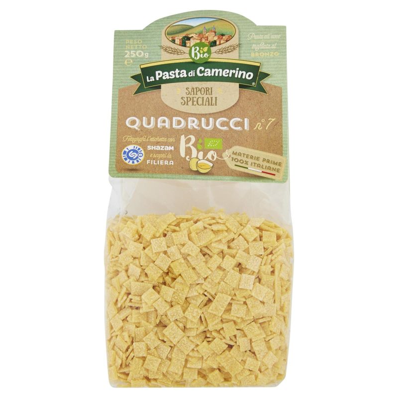 Camerino Bio Quadrucci n. 7 all'uovo 250 gr