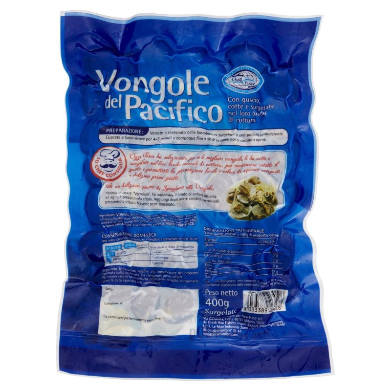 Oggi Pesce Vongole del Pacifico Surgelate 400 g