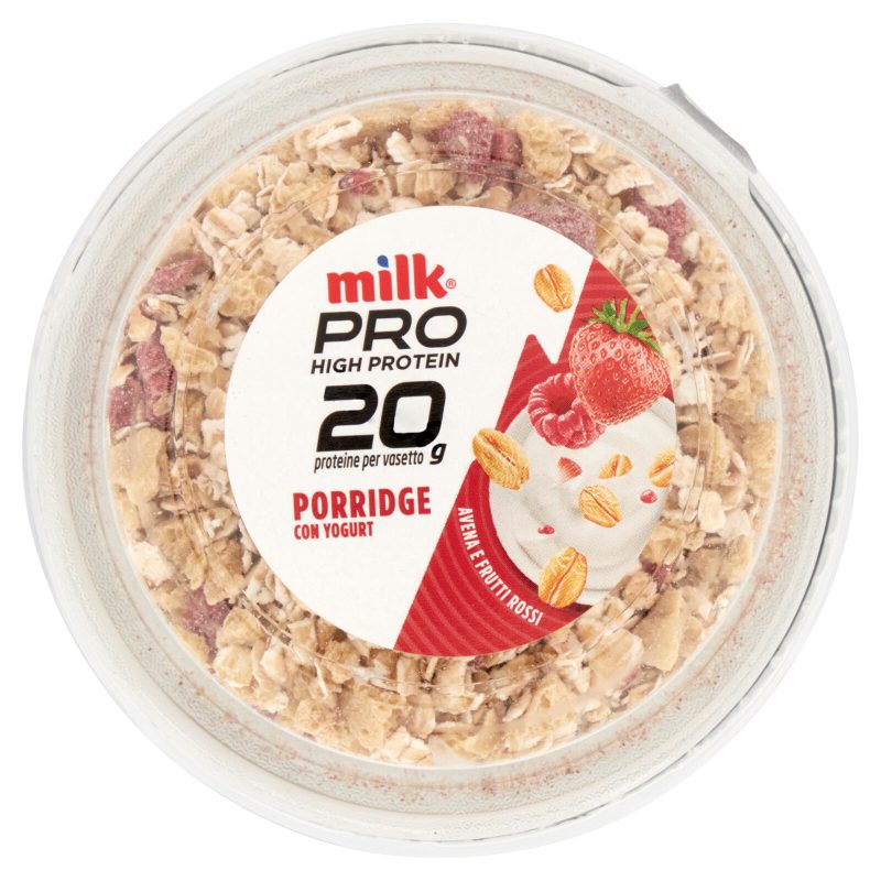 Milk Pro High Protein 20g Porridge con Yogurt Avena e Frutti Rossi 200 g