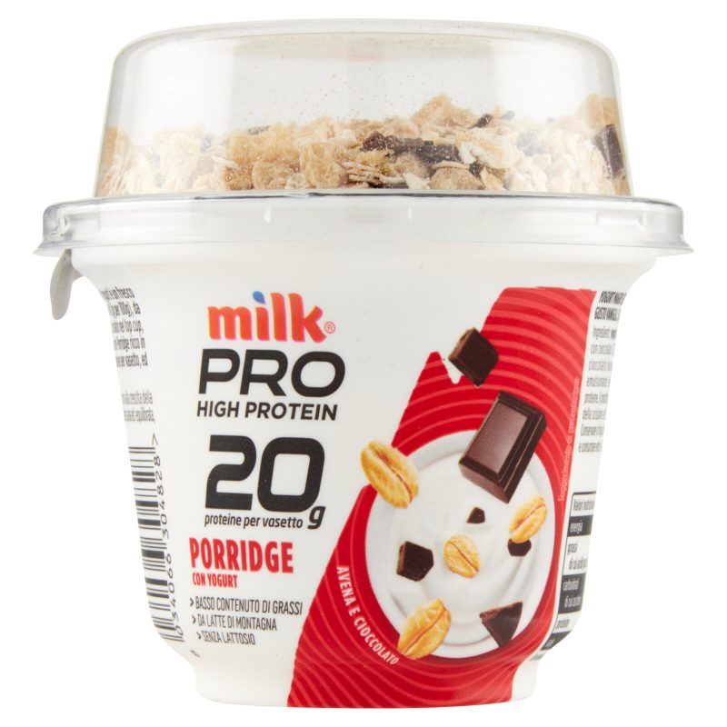 Milk Pro High Protein 20g Porridge con Yogurt Avena e Cioccolato Fondente 200 g