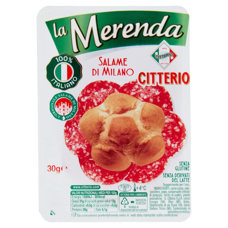 Citterio la Merenda Salame di Milano 30 g