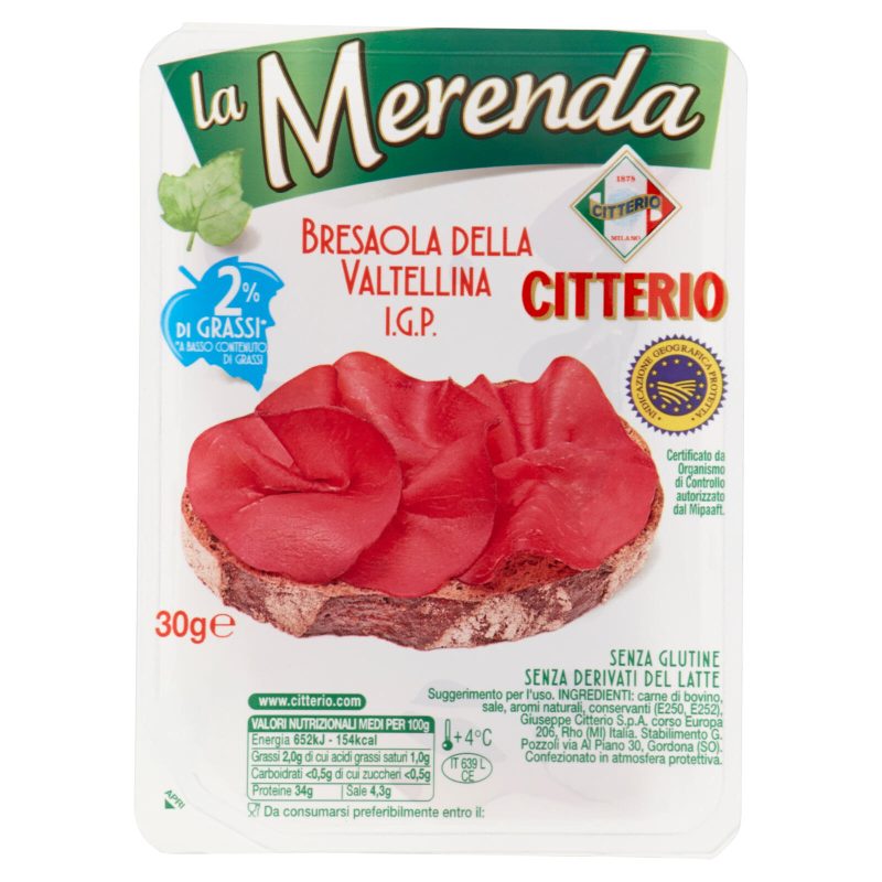 Citterio la Merenda Bresaola della Valtellina I.G.P. 30 g