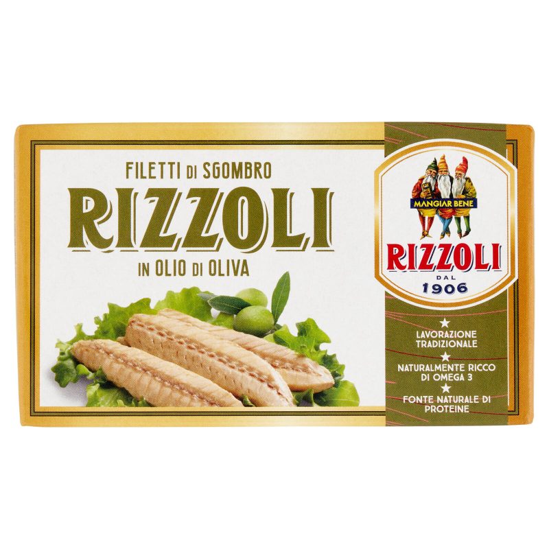 Rizzoli Filetti di Sgombro in Olio di Oliva 125 g