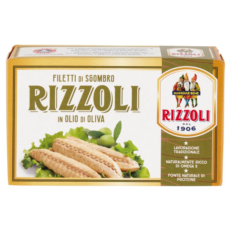 Rizzoli Filetti di Sgombro in Olio di Oliva 125 g