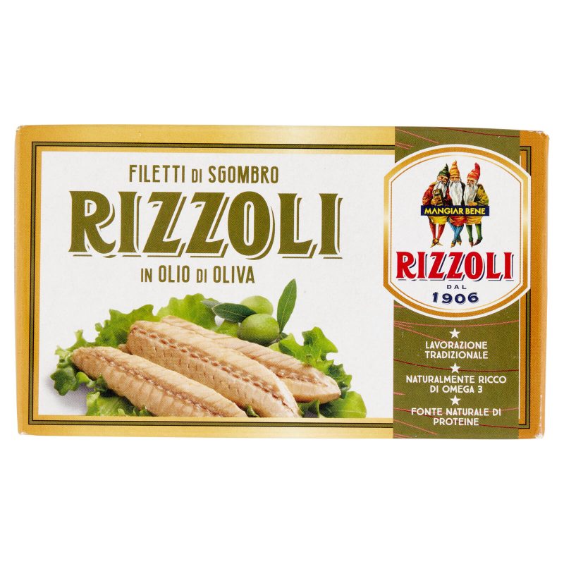 Rizzoli Filetti di Sgombro in Olio di Oliva 125 g