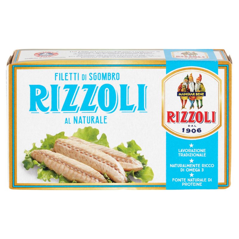 Rizzoli Filetti di Sgombro al Naturale 125 g