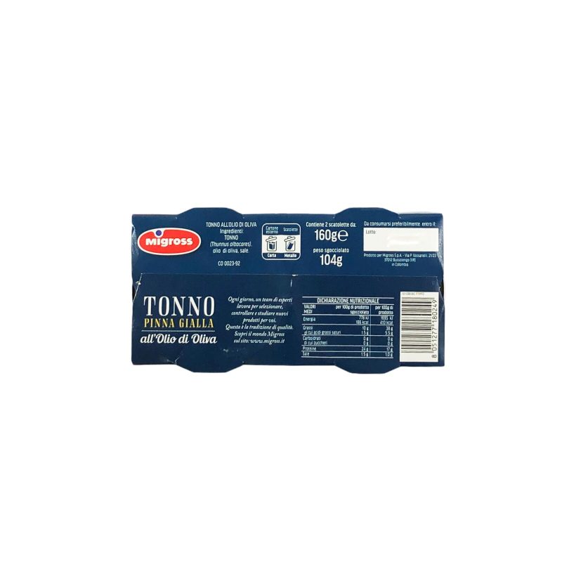 Migross Tonno all'Olio di Oliva 2x160 g