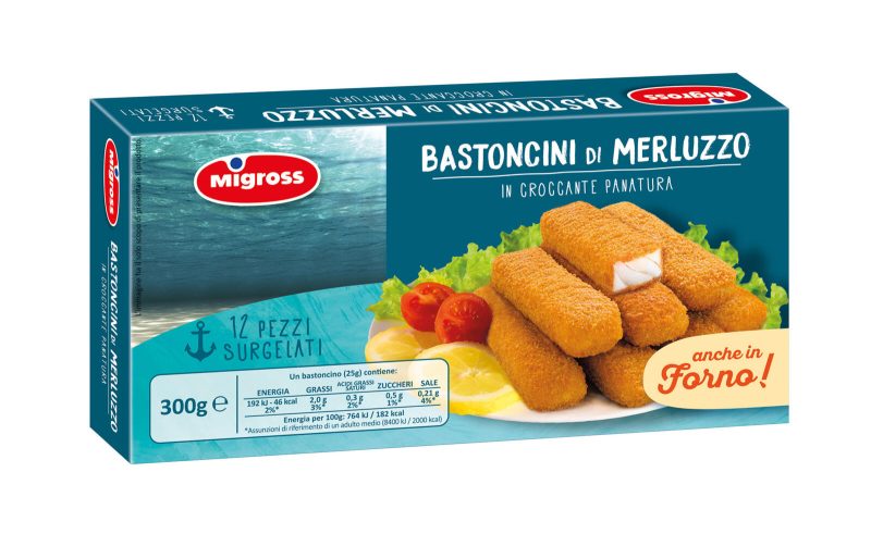 Migross 12 Bastoncini di Merluzzo 300 g