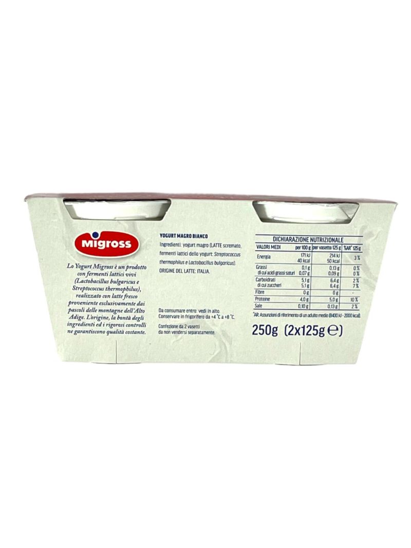 Migross Yogurt Magro Bianco 2x125 g