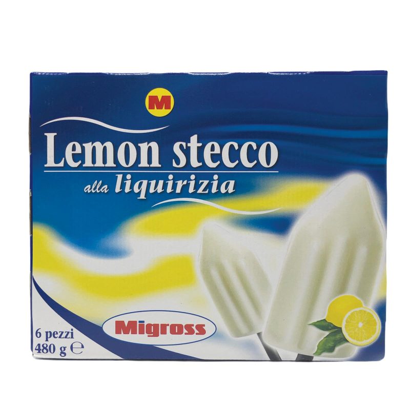 Migross Stecco Gelato Limone con bastoncino Liquirizia 6x80 g