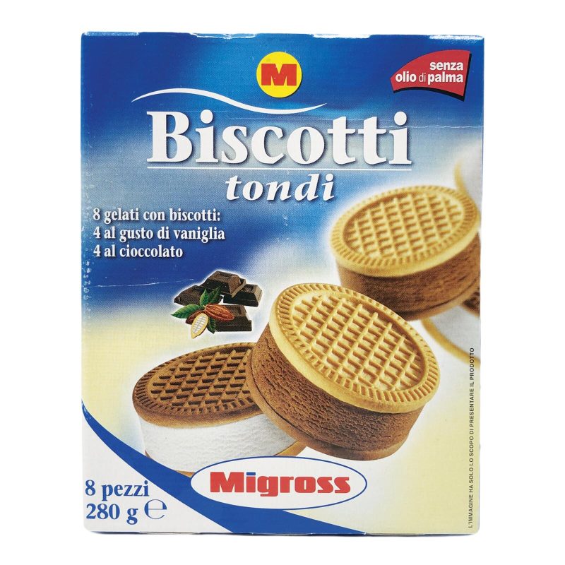 Migross Biscotti Gelato tondi assortiti 8x35 g