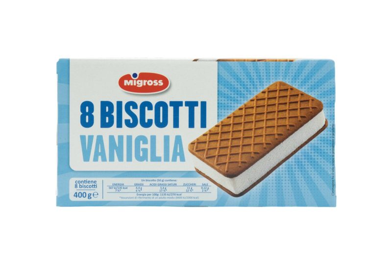 Migross Gelato Biscotto Vaniglia 8x50 g