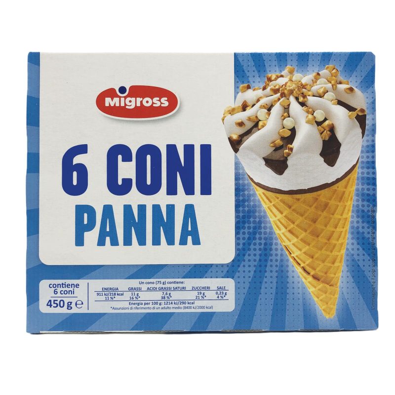 Migross Coni alla Panna 6x75 g