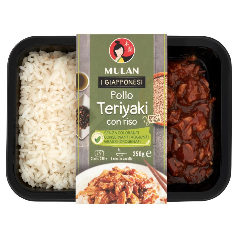 Mulan I Giapponesi Pollo Teriyaki con riso 250 g