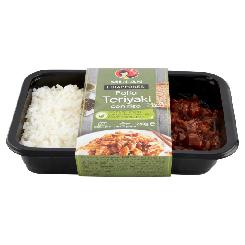 Mulan I Giapponesi Pollo Teriyaki con riso 250 g