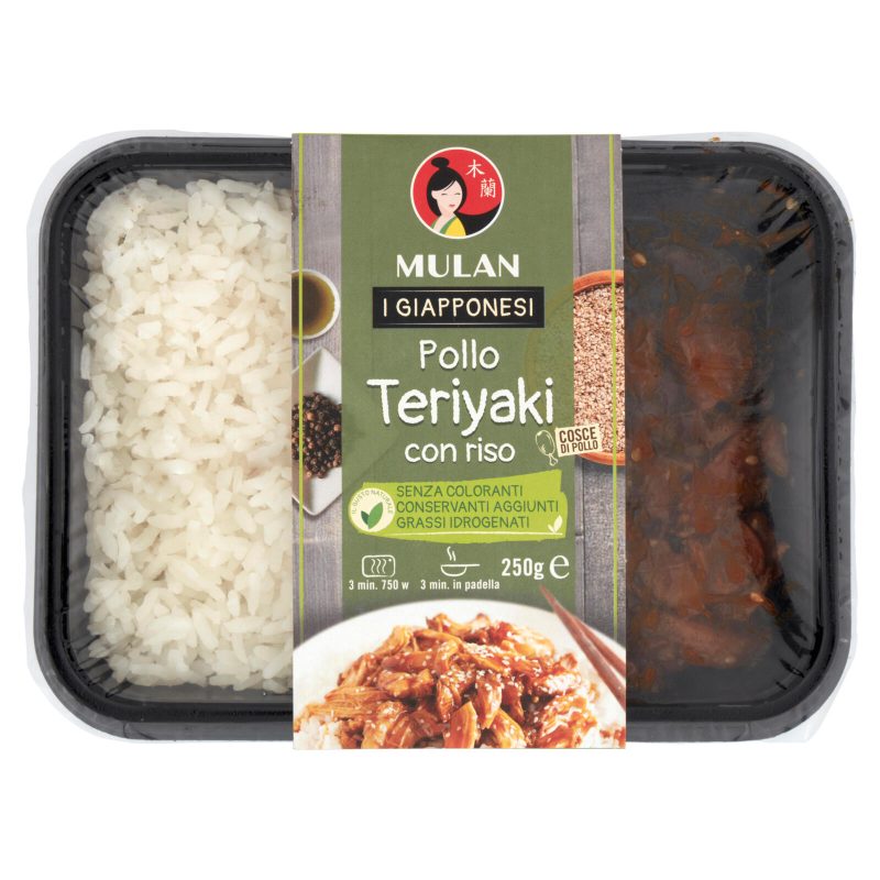 Mulan I Giapponesi Pollo Teriyaki con riso 250 g