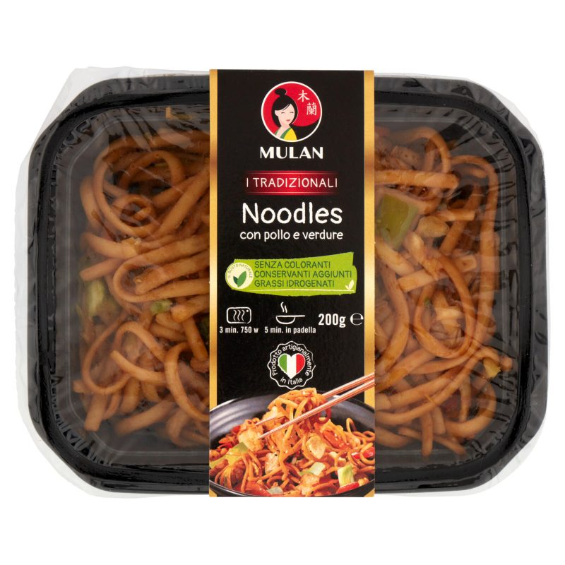 Mulan I Tradizionali Noodles con pollo e verdure 200 g